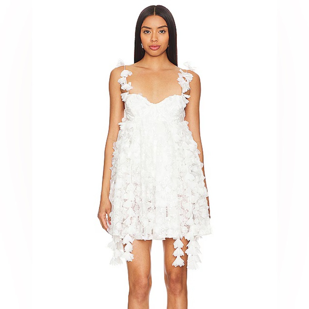 For Love And Lemons White Floral Dress